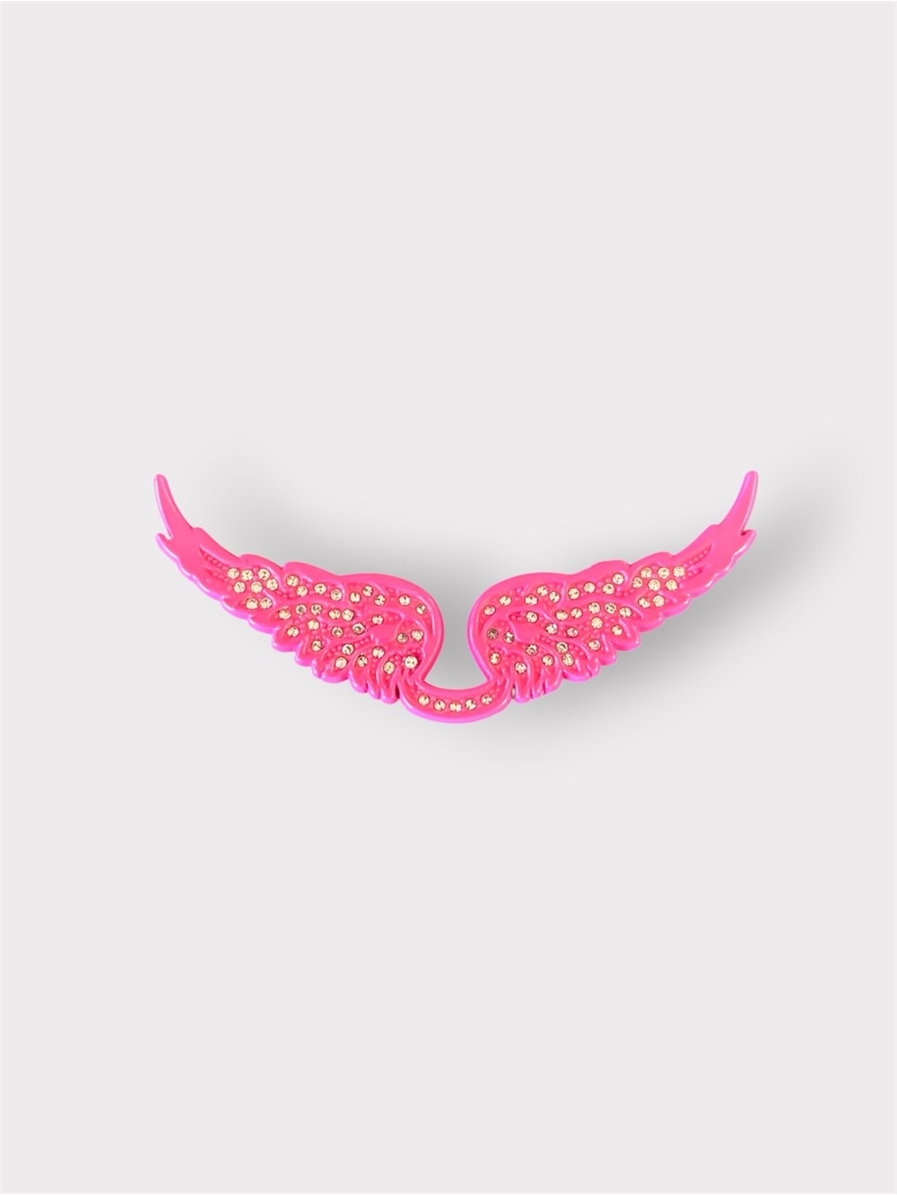 Zadig & Voltaire Pink Rhinestone Wing Appliqué